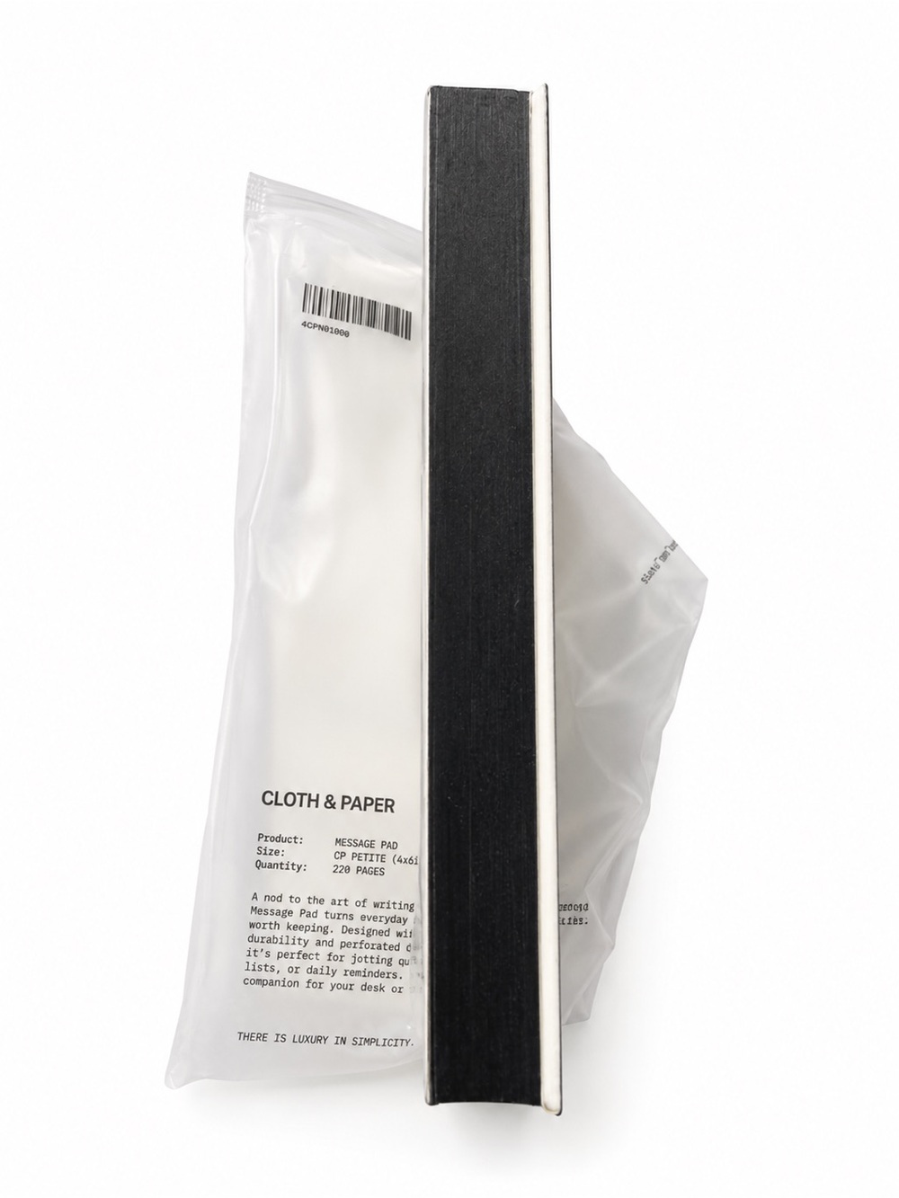 Cloth and Paper (C&P) Note Pad CP Petite Size Black page Ends New - Picture 2 of 2